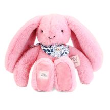 Peluche Lapin Fleurette rose 25 cm DC4297 Doudou et Compagnie 1