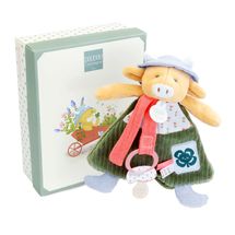 Doudou attache-sucette Vache Aneth 19 cm DC4320 Doudou et Compagnie 1
