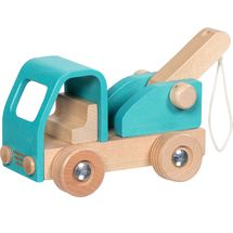Dépanneuse en bois bleue GK55837 Goki 1