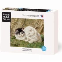Deux chatons de Ronner-Knip A1368-80 Puzzle Michèle Wilson 1