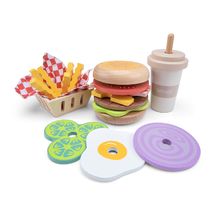 Ensemble de Fast Food en bois NCT10617 New Classic Toys 1