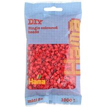 Sachet 1000 perles plastique Midi Rouge HAMA-207-05 Hama 1