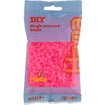 Sachet 1000 perles plastique Midi fuschia HAMA-207-32 Hama 1