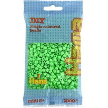 Sachet 1000 perles plastique Midi Vert pastel HAMA-207-47 Hama 1