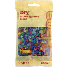Sachet 1000 perles plastique Midi paillettes HAMA-207-54 Hama 1