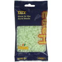 Sachet 1000 perles plastique Midi mix phosphorescent HAMA-207-55 Hama 1