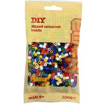 Sachet 1000 perles plastique Midi base mix 6 couleurs HAMA-207-66 Hama 1