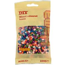 Sachet 1000 perles plastique Midi mix 58 couleurs HAMA-207-58 Hama 1