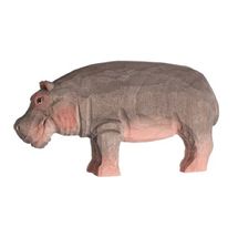 Figurine Hippopotame en bois WU-40457 Wudimals 1