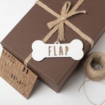 Os de Noël personnalisable bois blanc VI-HU11 Vintiun 1