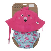 Maillot et Chapeau Flamant rose (3-6M) ZOO-122-010-016 Zoocchini 1