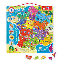 Puzzle carte de France magnétique J05480 Janod 1