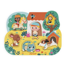 Puzzle en bois Campagne J07107 Janod 1