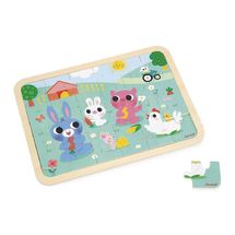 Puzzle en bois A la ferme 24 pièces J07126 Janod 1