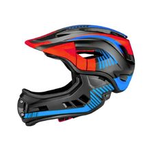 Casque vélo intégral noir rouge bleu S KMHFF08S Kiddimoto 1