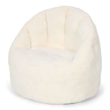 Pouf bouclette blanc LD8040-WHITE Little Dutch 1