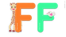 Lettre F Sophie la Girafe JA09550 Janod 1