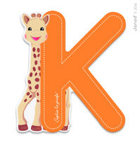 Lettre K Sophie la Girafe JA09555 Janod 1