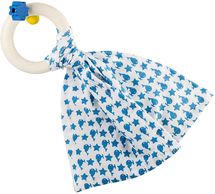 Hochet Doudou Bib0+ bleu EFK-120-000-605 Little Big Things 1