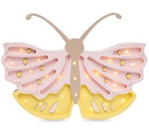 Lampe Veilleuse Papillon miel rose LL073-398 Little Lights 1