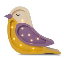 Lampe Veilleuse Oiseau Bordeaux Moutarde LL054-336 Little Lights 1