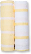 Pack 2 langes - Rayures jaunes LLJ-121-013-005 Lulujo 1