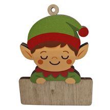 Lutin de Noël personnalisable en bois VI-AD02 Vintiun 1
