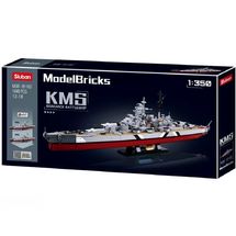 Model Bricks - Cuirassé Bismarck 2 en 1 SL-M38-B1102 Sluban 1