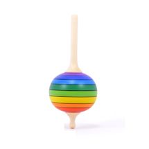 Toupie en bois Lolly Arc-en-ciel 48 mm MA-BH210 Mader 1