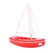 Bateau Le Sloop rouge 21cm TI-N202-SLOOP-ROUGE Maison Tirot 1