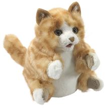Marionnette à main Chat Tabby roux FO-2845 Folkmanis 1