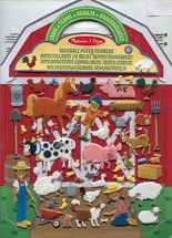 Livret d'autocollants reliefs repositionnables ferme MD-19408 Melissa & Doug 1
