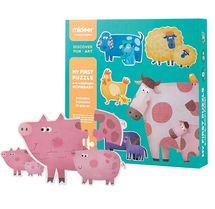 Mon 1er puzzle animaux et leurs petits MD3012 Mideer 1