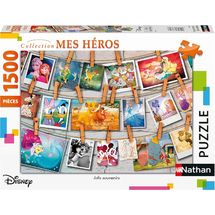 Puzzle Jolis souvenirs Disney 1500 pcs N877980 Nathan 1