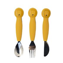Couverts 3 pièces en silicone Mr Lion TX-96-432 Trixie 1