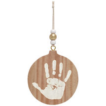 Boule de Noël empreinte bois PA2700 Petit Artichaut 1