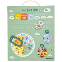 Calendrier Au fil du temps vert LL83661 Lilliputiens 1
