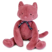 Peluche Chat Méloé poudre de rose 37 cm MA0199 Maïlou Tradition 1