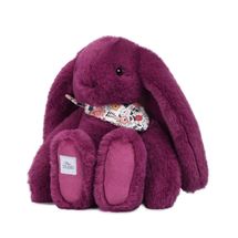 Peluche Lapin Fleurette prune 25 cm DC4704 Doudou et Compagnie 1