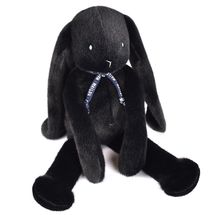 Peluche Lapin Méloé noir 37 cm MA0364 Maïlou Tradition 1