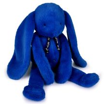 Peluche Lapin Méloé bleu électrique 37 cm MA0325 Maïlou Tradition 1