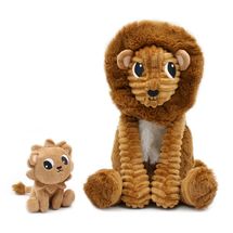 Peluche lion papa et son bébé DE76210 Les Déglingos 1