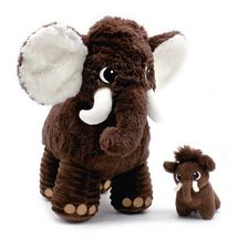 Peluche mammouth papa et son bébé DE76320 Les Déglingos 1