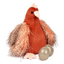 Peluche poule et ses œufs d'or 28 cm HO3447 Histoire d'Ours 1