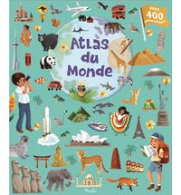 400 autocollants Atlas du monde PI-7133 Piccolia 1