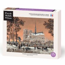 Première neige sur Notre-Dame de Delacroix A1314-650 Puzzle Michèle Wilson 1