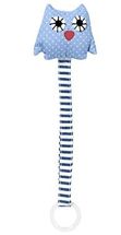 Attache tétine chouette bleue F&F1401-3063-5228 Franck & Fischer 1