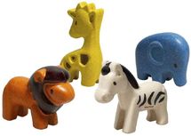 Figurines - 4 animaux de la savane PT6128 Plan Toys 1