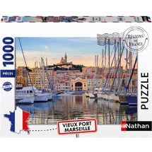 Puzzle Promenade dans le vieux port Marseille 1000 pcs NA12002010 Nathan 1