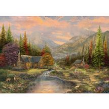 Puzzle en bois Le ruisseau de montagne 1000 pcs S-59799 Schmidt Spiele 1